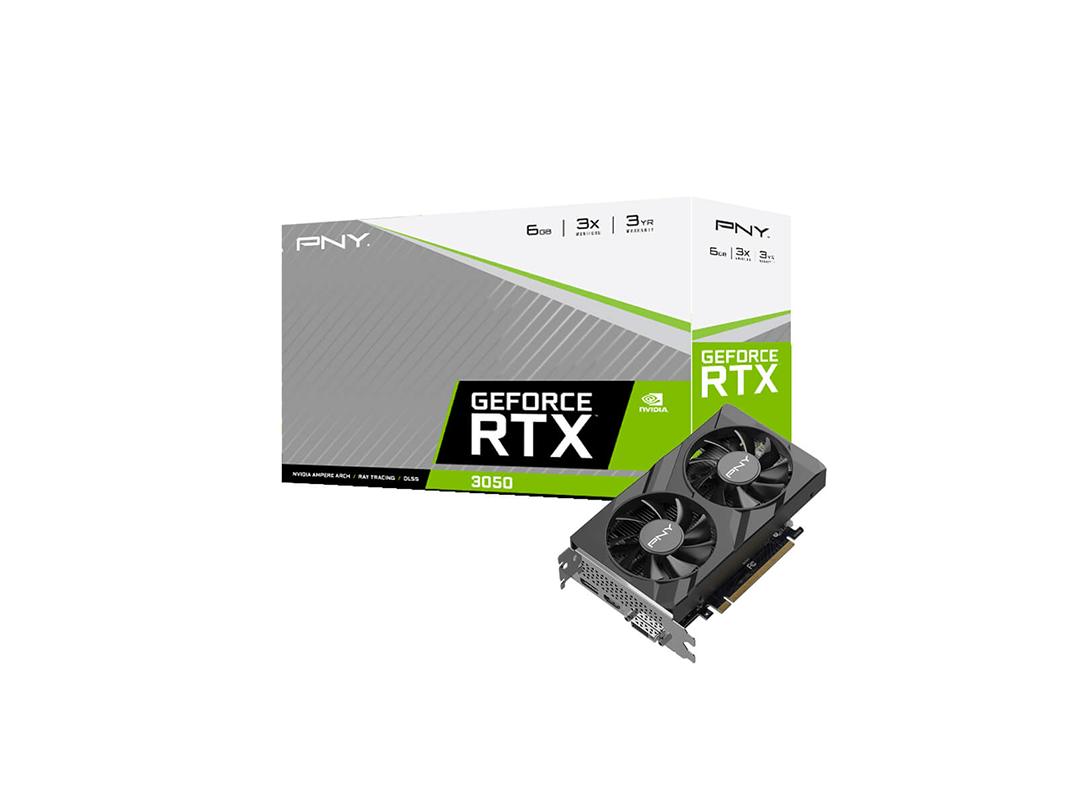 PNY GeForce RTX™ 3050 6GB Verto Dual Fan in Qatar PNY GeForce RTX™ 3050 6GB Verto Dual Fan in Qatar